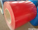 PVDF Coating Pre Painted Steel Sheet Red Plain Color For Building Material